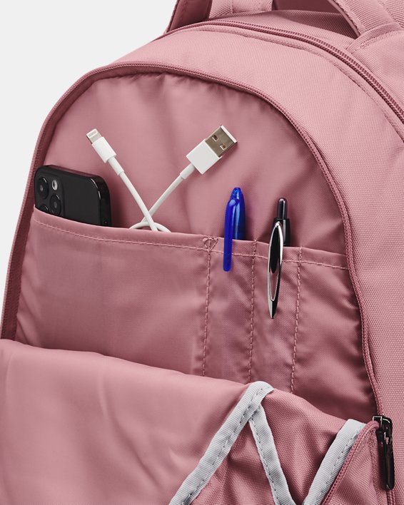 UA Hustle 5.0 Backpack in Pink image number 1